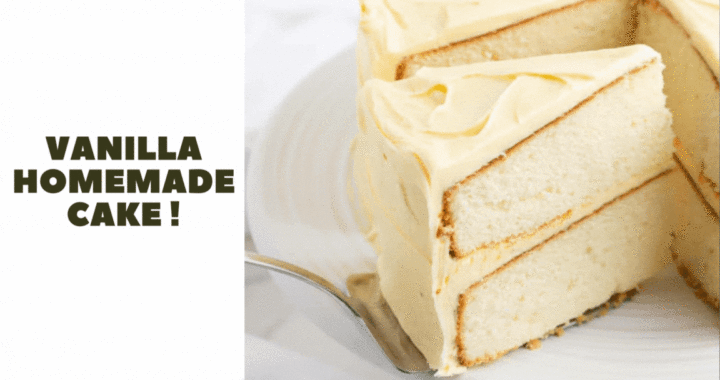 Vanilla homemade cake