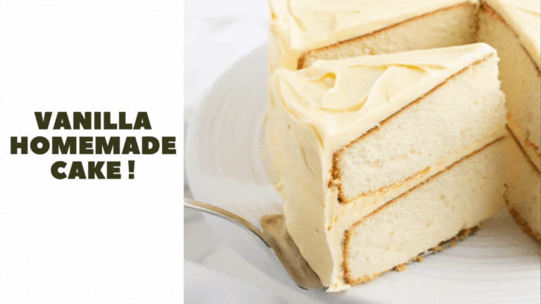 Vanilla homemade cake
